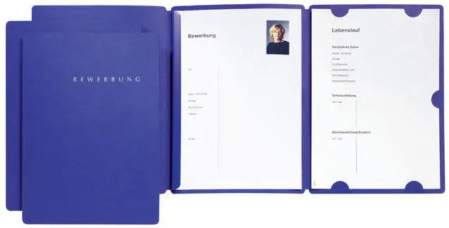 PAGNA Bewerbungsmappe Select 22002-02 blau 3-teilig