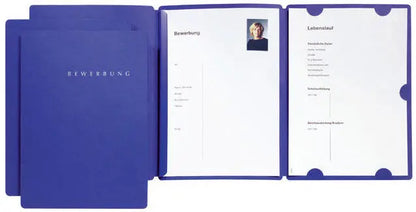 PAGNA Bewerbungsmappe Select 22002-02 blau 3-teilig