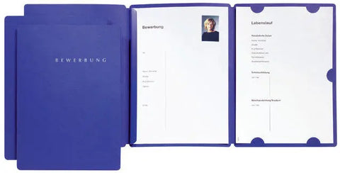 PAGNA Bewerbungsmappe Select 22002-02 blau 3-teilig