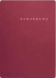 PAGNA Bewerbungsmappe Select 22016-01 rot 3-teilig 3 Stück