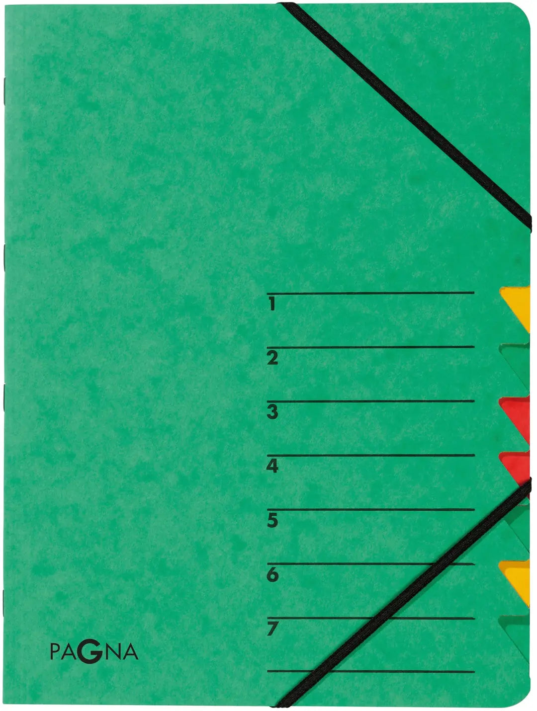PAGNA Fächermappe EASY A4 24061-03 grün 7 Fächer