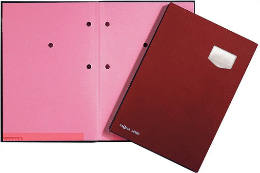 PAGNA Unterschriftenmappe De Luxe A4 24102-01 rot 10-teilig