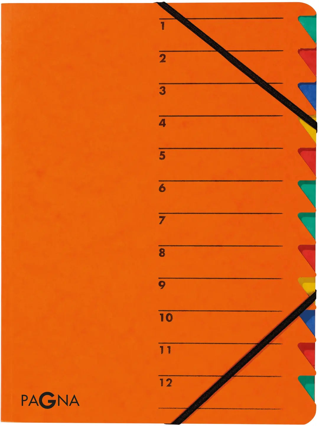 PAGNA Fächermappe EASY A4 24131-12 orange 12 Fächer
