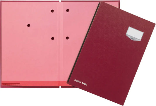 PAGNA Unterschriftenmappe De Luxe A4 24202-01 rot 20-teilig