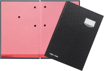 PAGNA Unterschriftenmappe De Luxe A4 24202-04 schwarz 20-teilig