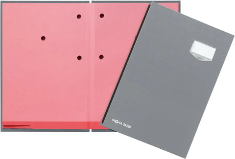 PAGNA Unterschriftenmappe De Luxe A4 24202-06 grau 20-teilig