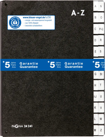 PAGNA Vorordner A4 24241-04 schwarz A-Z