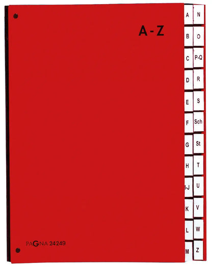 PAGNA Pultordner Color A4 24249-01 rot A-Z