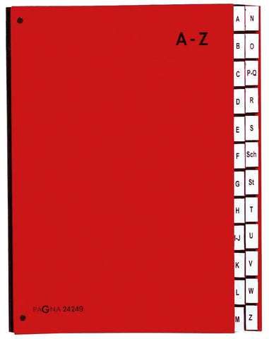 PAGNA Pultordner Color A4 24249-01 rot A-Z
