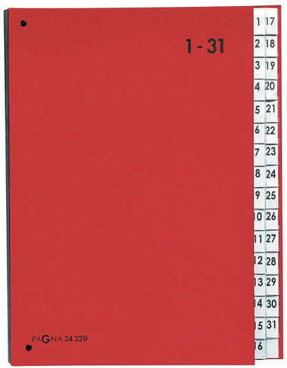 PAGNA Pultordner Color A4 24329-01 rot 1-31