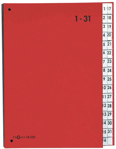 PAGNA Pultordner Color A4 24329-01 rot 1-31