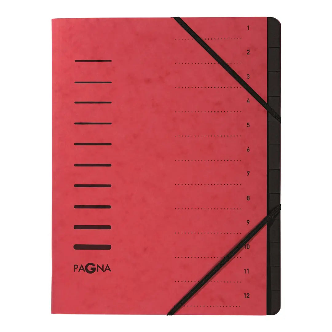 PAGNA Ordnungsmappe 40059-01 rot 12-teilig