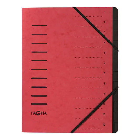 PAGNA Ordnungsmappe 40059-01 rot 12-teilig