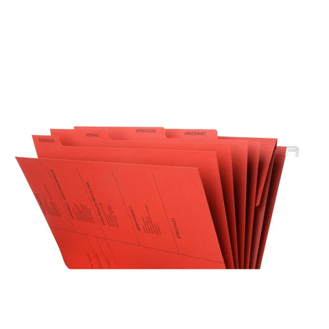 PAGNA Hängemappe Personal 5-teilig 44105-01 rot