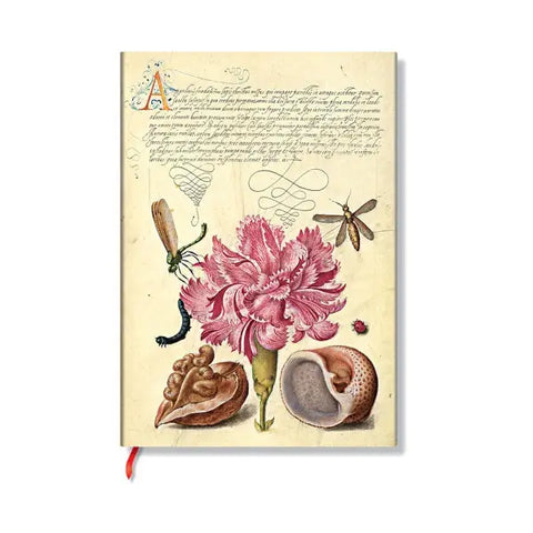 PAPERBLANKS Notizbuch Rosa Nelke Midi FB9727-3 liniert 176 Seiten