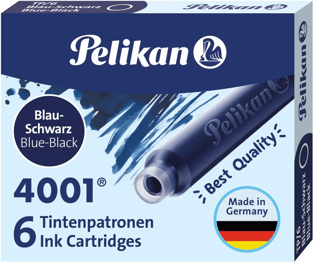 PELIKAN Tinte 4001 TP/6 301184 blauschwarz 6 Stück