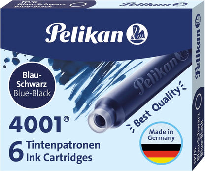 PELIKAN Tinte 4001 TP/6 301184 blauschwarz 6 Stück