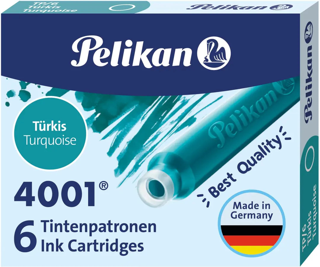 PELIKAN Tinte 4001 TP/6 301705 türkis 6 Stück
