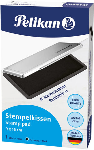PELIKAN Metall-Stempelkissen schwarz 331108 Gr.1 16x9cm