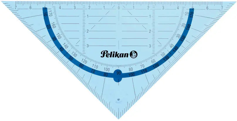 PELIKAN Geometrie-Set 7137430 transparent blau, 4-teilig