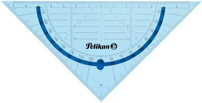 PELIKAN Geometrie-Set 7137430 transparent blau, 4-teilig