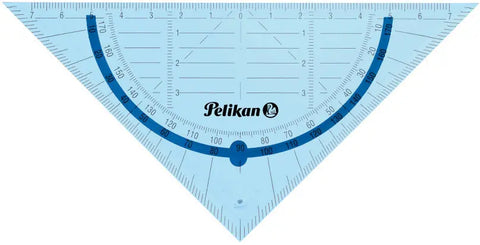 PELIKAN Geometrie-Set 7137430 transparent blau, 4-teilig
