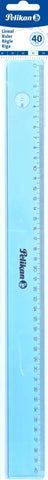 PELIKAN Massstab 40cm 7190000 Transparent-Bläulich, Blister
