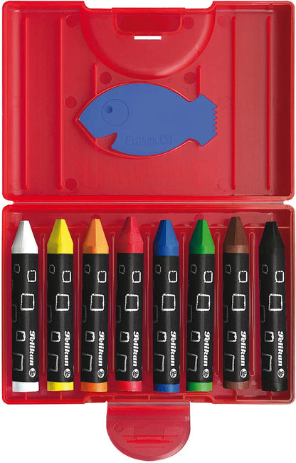 PELIKAN Wachsmaler Griffix 722942 8 Farben ass. Etui