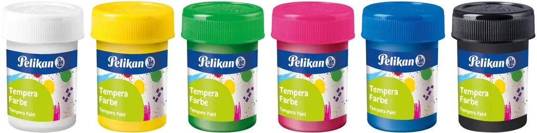PELIKAN Temperafarbe Grundfarben 25ml 804882 6 Farben ass.