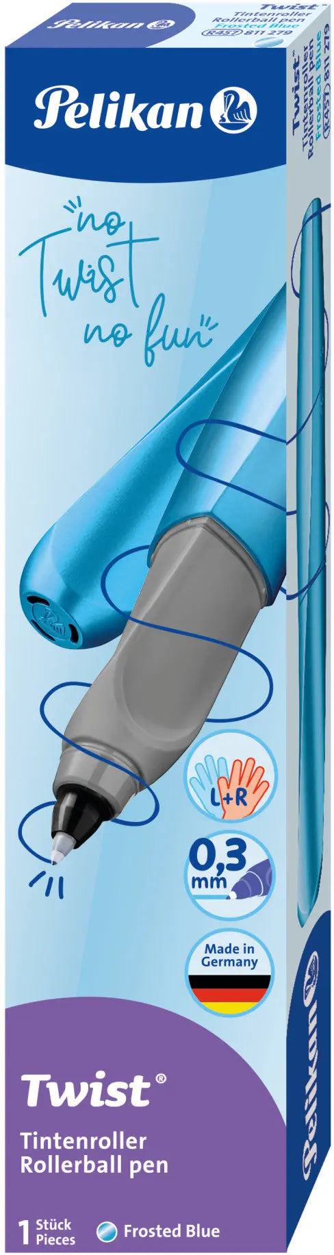 PELIKAN Tintenroller Twist 0.3mm 811279 blau