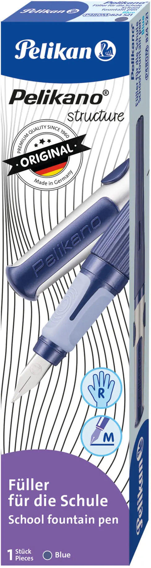 PELIKAN Füllhalter Structure M 824521 blau, Rechtshänder