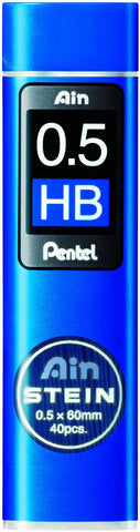 PENTEL Bleistiftmine AINSTEIN 0.5mm C275-HBO schwarz/40 Stück HB