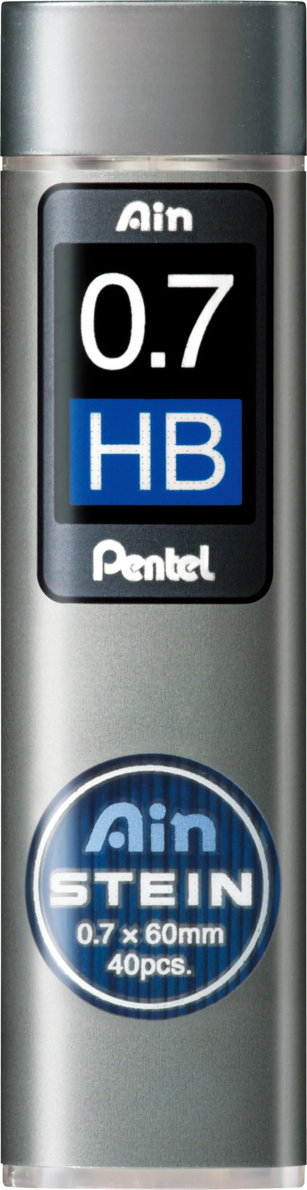 PENTEL Bleistiftmine AINSTEIN 0.7mm C277-HBO schwarz/40 Stück HB