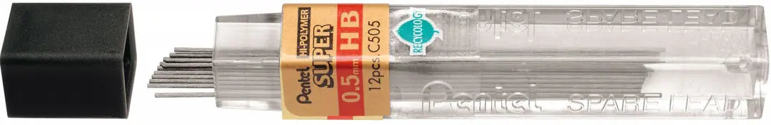PENTEL Bleistiftminen Super 0.5mm C505 HB schwarz/12 Stück