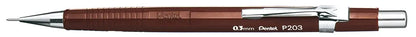 PENTEL Druckbleistift Sharp 0.3mm P203-E braun mit Radiergummi