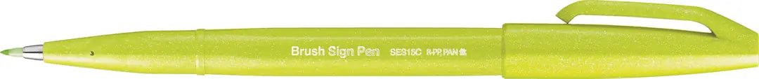 PENTEL Brush Sign Pen SES15C-K2X limonengrün