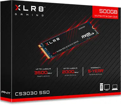PNY SSD CS3030 500GB M280CS3030-5 XLR8 M.2 NVMe