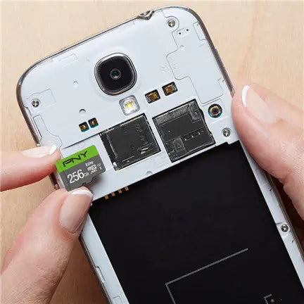 PNY micro-SDXC Elite 256GB P-SDU256V11100EL-GE UHS-I U1/A1(V10)& SD adapter