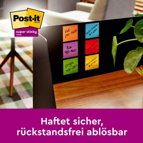 POST-IT Super Sticky Tower 127x76mm 655-16SS-COL farbig 16x90 Blatt
