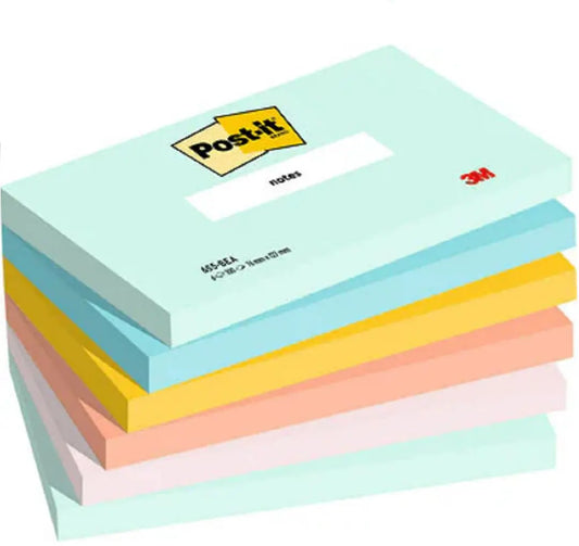 POST-IT Haftnotizen Beachside 127x76mm 655-6-BEA 5-farbig 6x100 Blatt