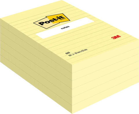 POST-IT Haftnotizen 152x102mm 660Y gelb, 100 Blatt, liniert