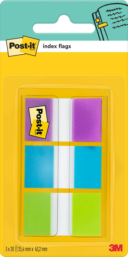 POST-IT Dispenser Index 24x43.1mm 680-PBGEU lila,blau,grün 3x20 Stück