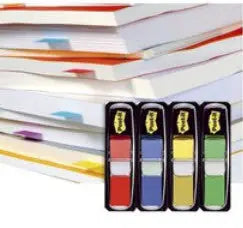 POST-IT Index schmal 11.9x43.2mm 683-4 4-farbig ass./4x35 Blatt