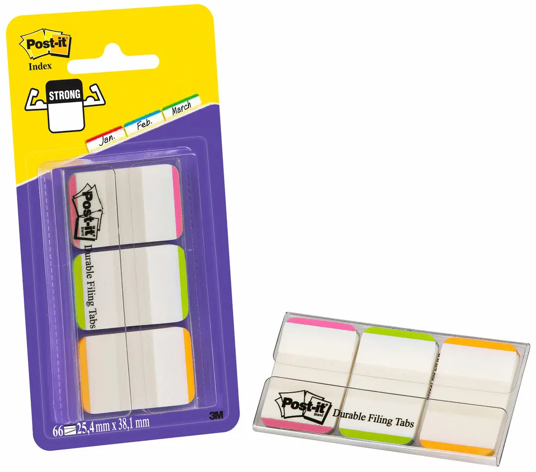 POST-IT Index STRONG Disp. 25,4x38mm 686L-PGO lila,grün,orange 3 Stück
