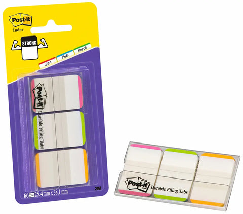 POST-IT Index STRONG Disp. 25,4x38mm 686L-PGO lila,grün,orange 3 Stück