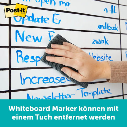 POST-IT Flex Write Surface Folie FWS4X3 weiss 90x120cm
