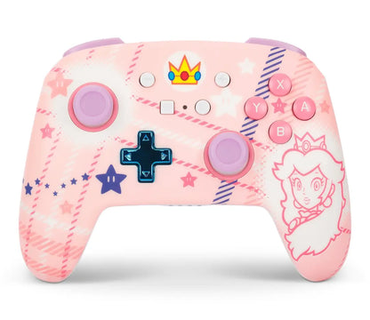 POWER A Enhanced Wireless Ctrl. NSGP025501 NSW, Princess Peach Plaid