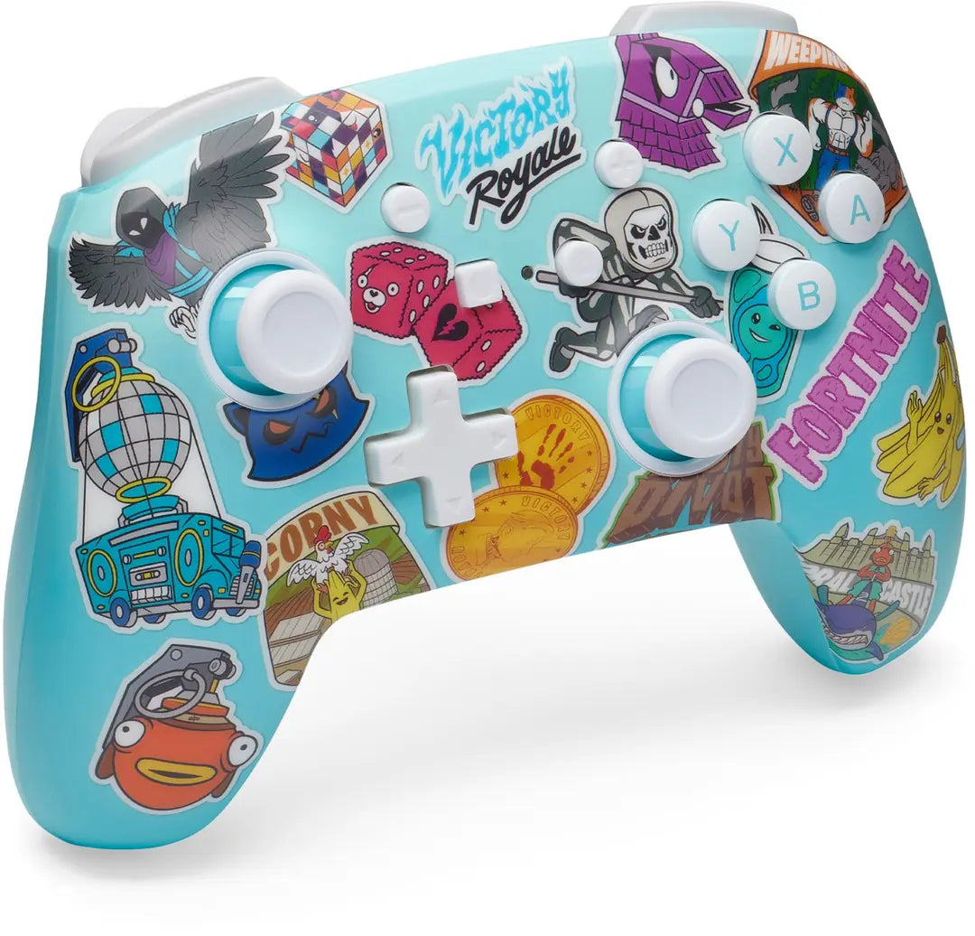 POWER A Enhanced Wireless Ctrl. NSGP0290-01? NSW, Sticker Mania-Fortnite