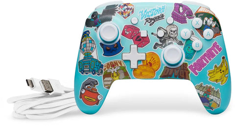 POWER A Enhanced Wireless Ctrl. NSGP0290-01? NSW, Sticker Mania-Fortnite
