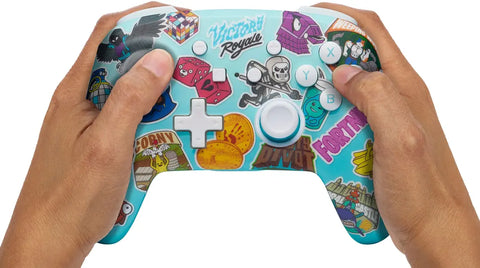 POWER A Enhanced Wireless Ctrl. NSGP0290-01? NSW, Sticker Mania-Fortnite